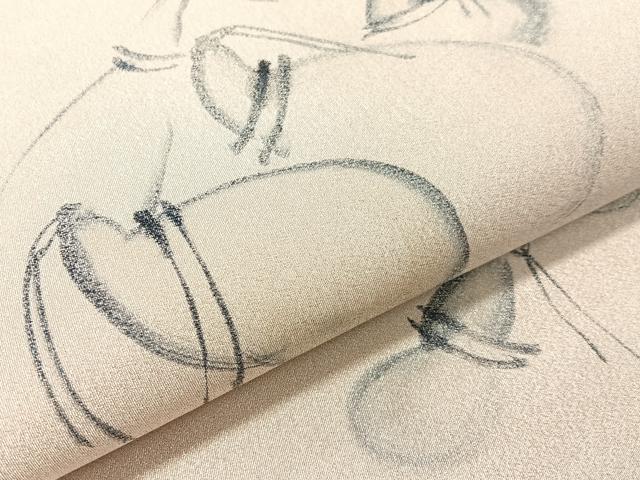 平和屋着物●太鼓柄袋帯 作家物 手描き 綴れ 瓢箪 銀糸 正絹 逸品 CABN2807vp