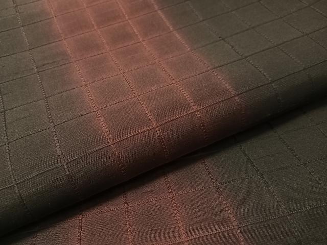 平和屋着物●両面 全通柄袋帯 紹巴 格子柄 さが美扱い 正絹 逸品 CABN2837vp