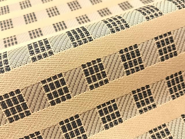 平和屋着物●両面 六通柄袋帯 格子柄 正絹 逸品 CABN2847vp