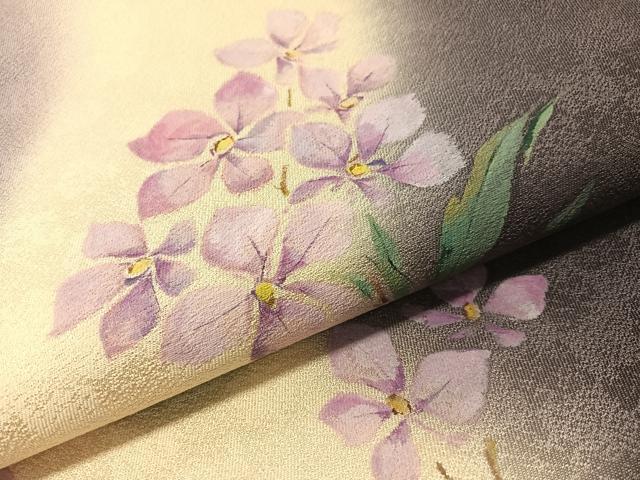 平和屋着物●両面 太鼓柄袋帯 作家物 手描き 真心 草花文 金彩 正絹 逸品 CABN2874vp