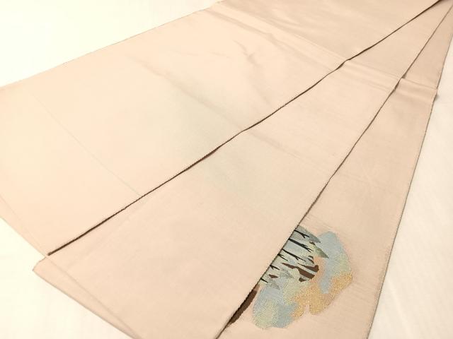 平和屋着物●太鼓柄袋帯 すくい織 樹林文 金糸 正絹 逸品 CABN2878vp