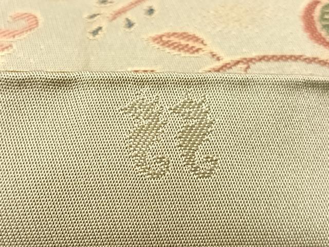 平和屋着物●名物裂一筋 西陣・あらいそ謹製 全通柄 本袋帯 人物風景文 金糸 正絹 逸品 CABN2918vp