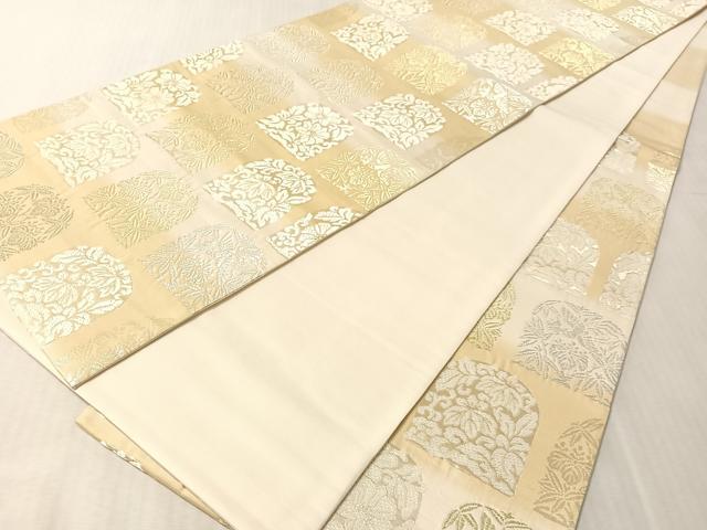 平和屋着物●六通柄袋帯 草木染 眞匠唐織 桐竹鳳凰文 金糸 正絹 逸品 CABN3034vp