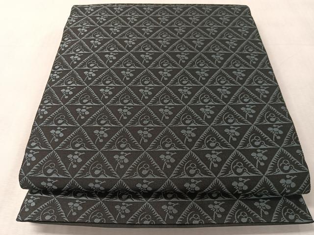 平和屋着物●両面 全通柄袋帯 紹巴 名物裂紋様 金糸 正絹 逸品 CABN3041vp