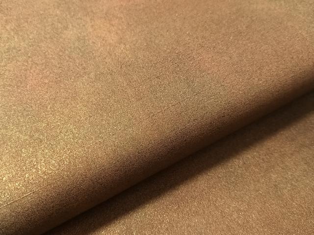 平和屋着物●全通柄袋帯 紬地 霞文 金彩 正絹 逸品 CABN3044vp