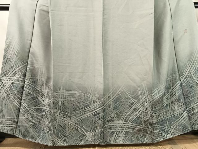 平和屋着物●訪問着 紬地 作家物 流線文 正絹 逸品 未使用 CABN3057vp