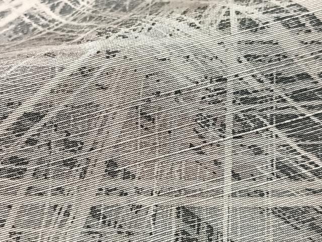 平和屋着物●訪問着 紬地 作家物 流線文 正絹 逸品 未使用 CABN3057vp