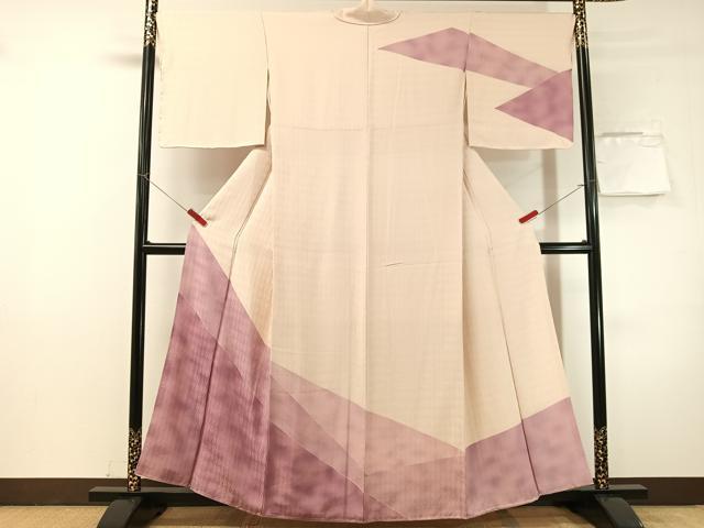 平和屋着物●訪問着 切嵌文様 暈し染め 正絹 逸品 未使用 CABN3063vp