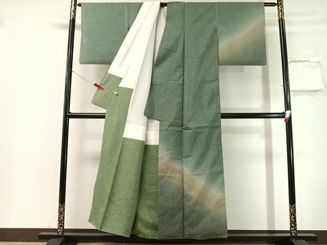 平和屋着物●本場縞大島紬 訪問着 染大島 霞文 ますいわ屋扱い 正絹 逸品 CABN3070vp
