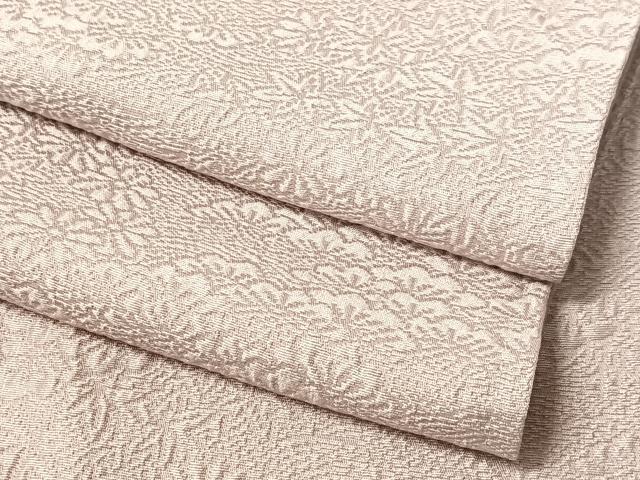 平和屋着物●上質な色無地 草花地紋 紅藤色 正絹 逸品 CABN3078vp