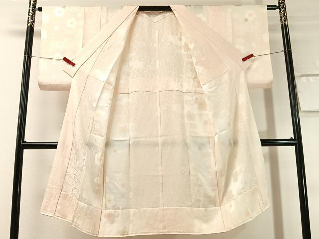 平和屋着物●長襦袢 無双仕立て 流水梅地紋 暈し染め 正絹 逸品 CABN3129vp