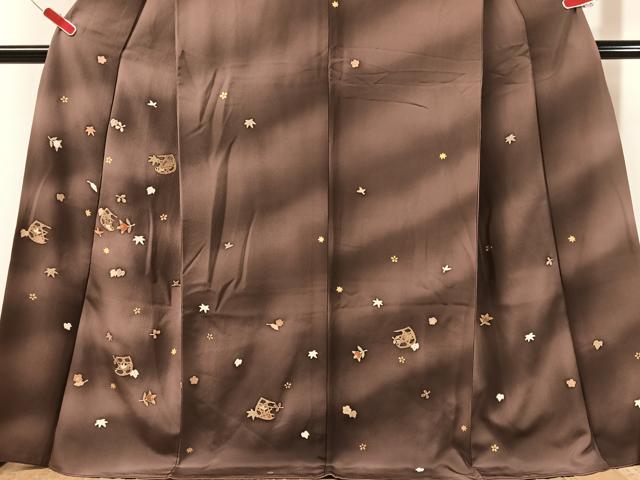 平和屋着物●訪問着 駒刺繍 花篭文 暈し染め 金彩 ロング丈 正絹 逸品 CABN3133vp