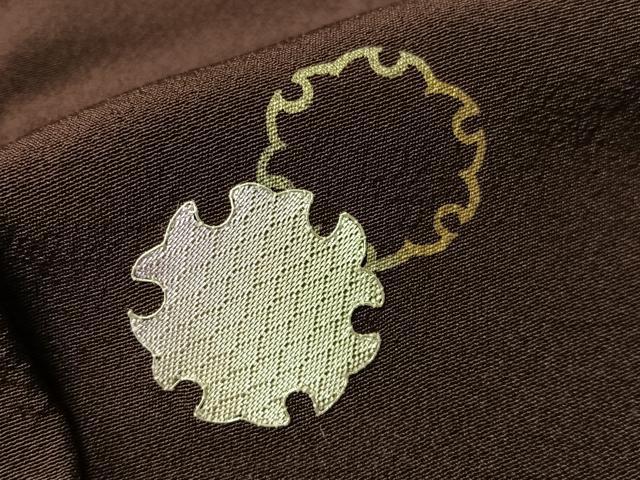 平和屋着物●訪問着 駒刺繍 佐賀錦 雪輪文 金銀彩 正絹 逸品 未使用 CABN3135vp
