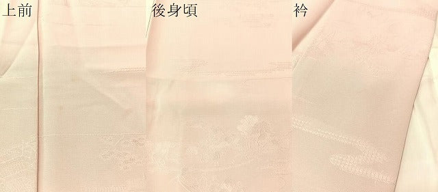 平和屋着物●上質な色無地 人物風景地紋 虹色 正絹 逸品 CABN3146vp