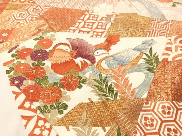 平和屋着物●豪華振袖 駒刺繍 鴛鴦枝垂れ花文 金彩 正絹 逸品 CABN3169vp
