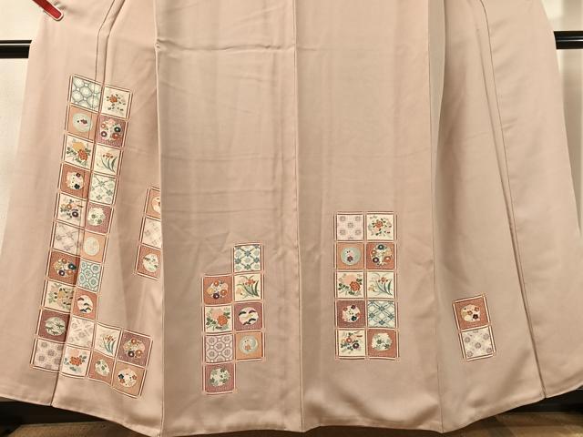 平和屋着物●訪問着 天井花文 正絹 逸品 CABN3171vp