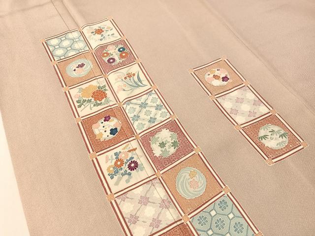 平和屋着物●訪問着 天井花文 正絹 逸品 CABN3171vp