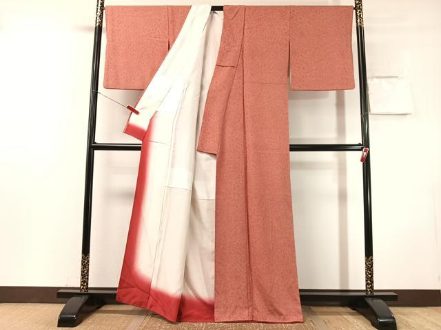 平和屋着物●江戸小紋 鮫小紋柄 草木文 正絹 逸品 CABN3184vp