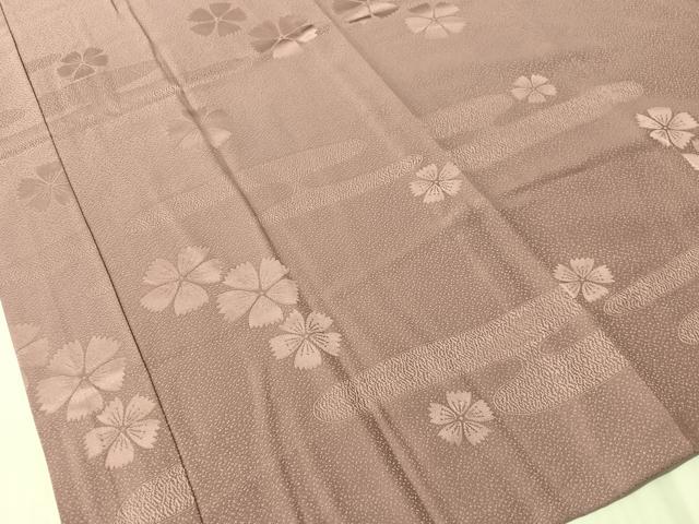 平和屋着物●長襦袢 無双仕立て 刺繍 藤花房 撫子地紋 やまと誂製 正絹 逸品 CABN3190vp