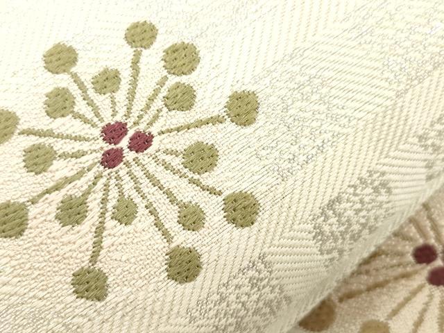 平和屋着物●こむさでもーど・COMME CA DU MODE 六通柄袋帯 抽象文様 銀糸 やまと誂製 正絹 逸品 CABN3647dy