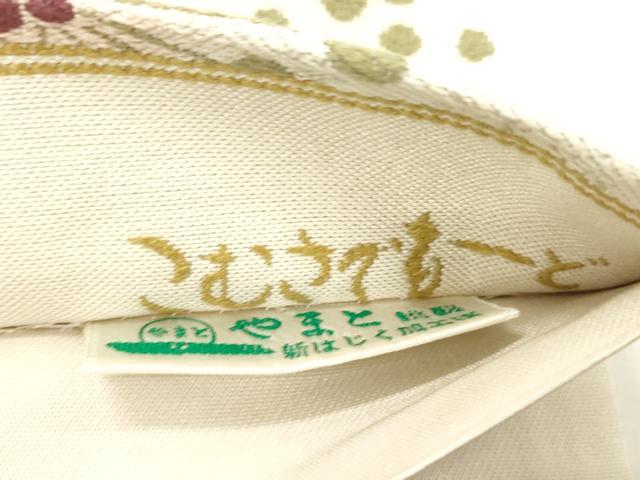 平和屋着物●こむさでもーど・COMME CA DU MODE 六通柄袋帯 抽象文様 銀糸 やまと誂製 正絹 逸品 CABN3647dy