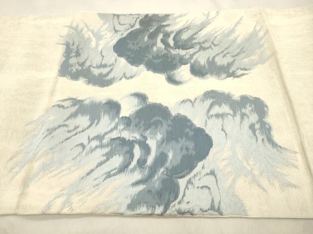 平和屋着物●西陣最高峰・北尾織物匠 太鼓柄 本袋帯 宗道雲龍 金糸 上代55万 証紙付き 正絹 逸品 未使用 CABN3697dy