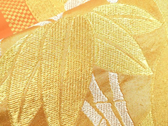 平和屋着物●西陣 川島織物 六通柄 本袋帯 草花丸文 金銀糸 正絹 逸品 CABN3737dy