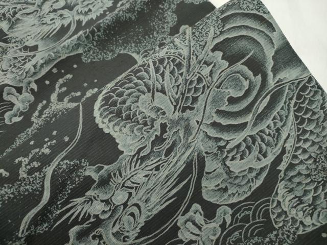 平和屋着物●全通柄 京袋帯 龍 正絹 逸品 CABN3763dy