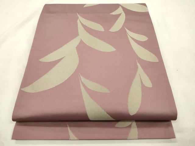 平和屋着物●世界的人形師 辻村寿三郎 ジュサブロー 六通柄袋帯 草木文 正絹 逸品 CABN3863dy