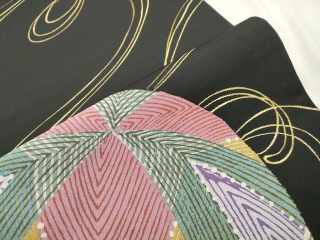 平和屋着物●世界的人形師 辻村寿三郎 ジュサブロー 六通柄袋帯 鞠 金銀糸 正絹 逸品 未使用 CABN3870dy