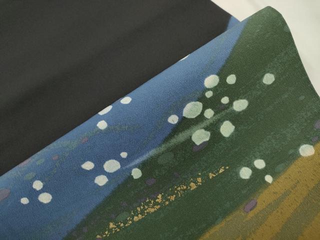 平和屋着物●太鼓柄袋帯 丸文 黒地 金彩 正絹 逸品 CABN3875dy