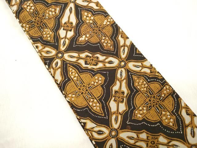 平和屋着物●男性 両面 角帯 バティック 綿 逸品 CABN3901dy