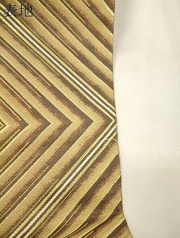 平和屋着物●六通柄袋帯 菱文 金糸 鈴乃屋扱い 正絹 逸品 CABN3941dy