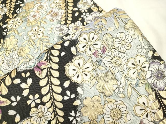 平和屋着物●六通柄袋帯 辻が花 絞り 金糸 正絹 逸品 CABN3956dy