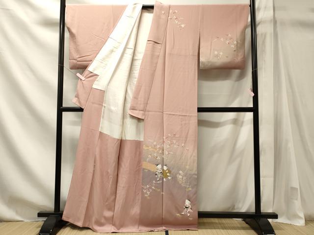 平和屋着物■訪問着 童子 暈し染め 正絹 逸品 CABN4413oy