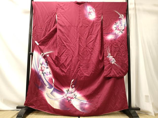 平和屋着物■豪華振袖 花鳥文 暈し染め 金銀彩 正絹 逸品 CABN4433ou