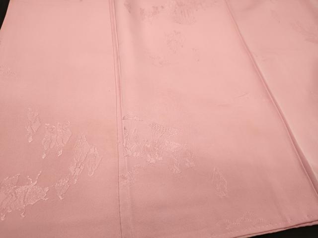 平和屋着物■上質な色無地 人物地紋 虹色 正絹 逸品 CABN4472oy