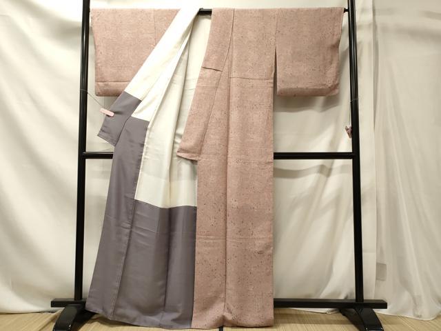 平和屋着物■上質な小紋 霞文 正絹 逸品 CABN4478oy