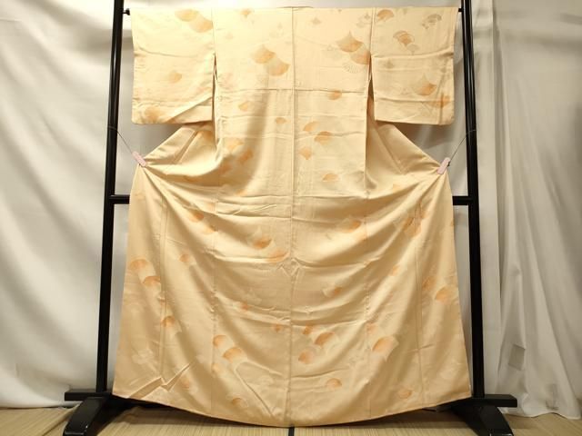平和屋着物■上質な小紋 花青海波 暈し染め 正絹 逸品 CABN4517oy