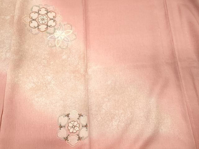 平和屋着物■中国三大刺繍 スワトウ刺繍 訪問着 正倉院花文 暈し染め 正絹 逸品 CABN4538oy