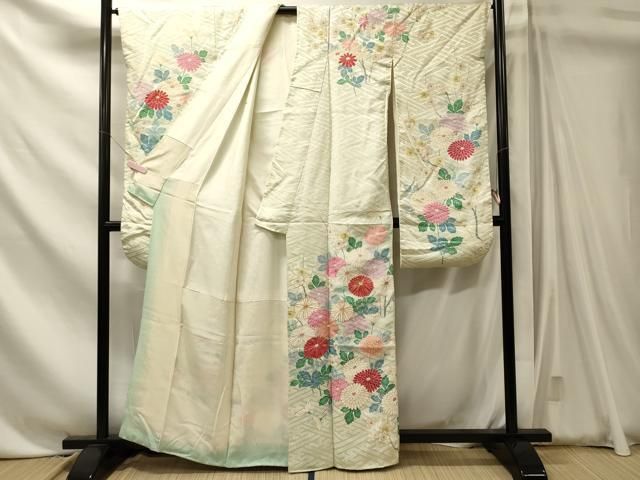 平和屋着物■豪華振袖 駒刺繍 枝花文 金彩 正絹 逸品 CABN4549oy