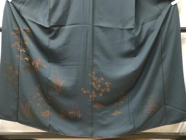 平和屋着物■訪問着 刺繍 花枝松文 正絹 逸品 CABN4559oy