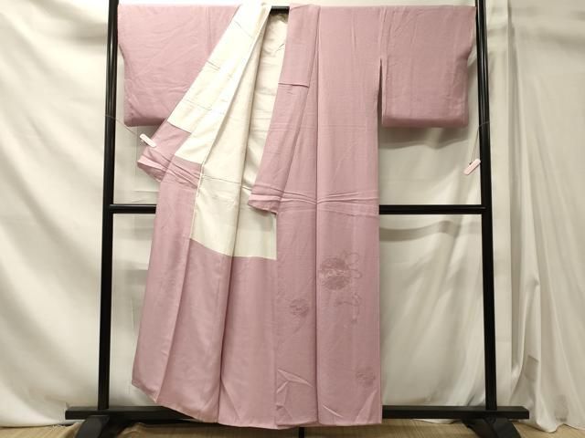平和屋着物■中国三大刺繍 スワトウ刺繍 総刺繍 色留訪問着 雪輪花文 薄葡萄色 正絹 逸品 CABN4568oy