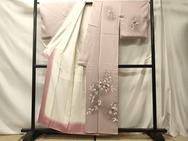 平和屋着物■訪問着 枝花文 正絹 逸品 CABN4570oy