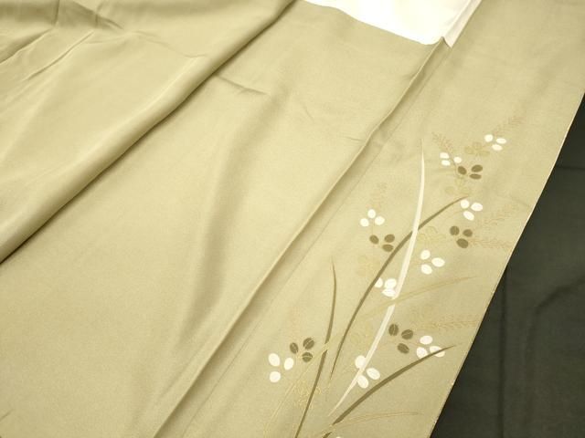 平和屋着物■訪問着 駒刺繍 立波枝花文 暈し染め 金銀彩 正絹 逸品 CABN4588oy