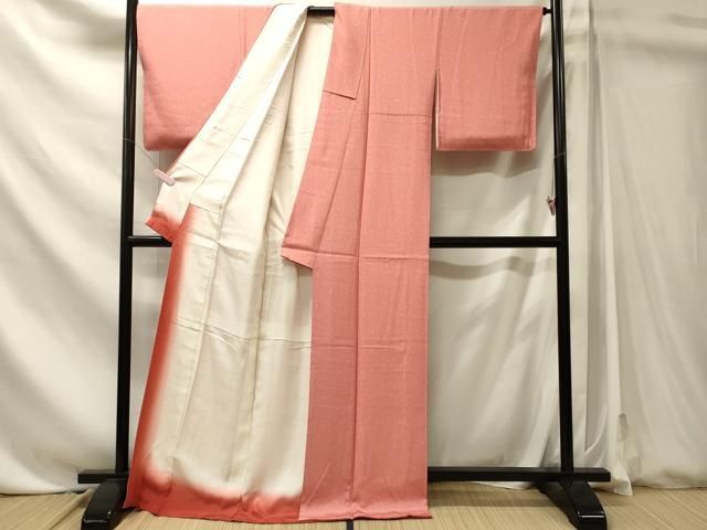 平和屋着物■江戸小紋 葡萄蔦の葉文 正絹 逸品 未使用 CABN4604oy