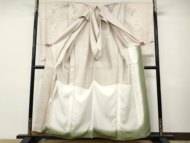 平和屋着物●豪華色留袖 立波舞花地紋 遠山文 暈し染め 仮絵羽 正絹 逸品 未使用 CABN4846ut