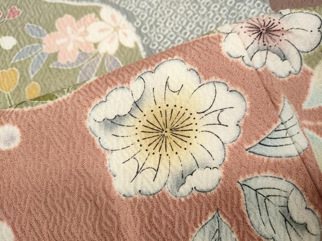 平和屋着物●訪問着 辻が花 駒刺繍 金彩 正絹 逸品 CABN4889ut