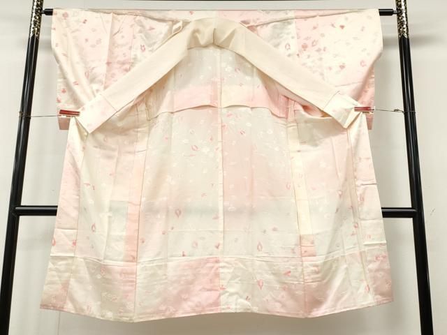 平和屋着物●長襦袢 無双仕立て 宝尽くし文 暈し染め 正絹 逸品 CABN4907ut