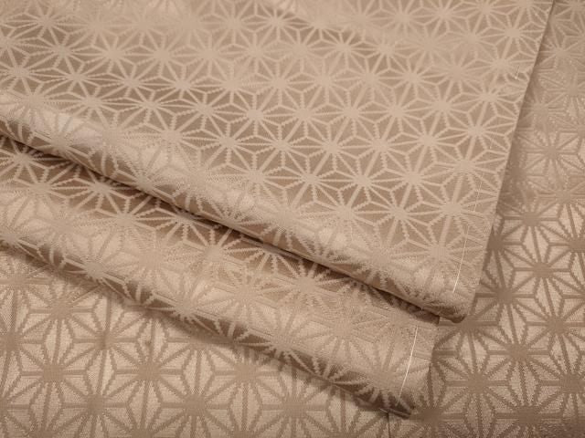 平和屋着物●長襦袢 無双仕立て 麻の葉地紋 水柿色 正絹 逸品 CABN4908ut